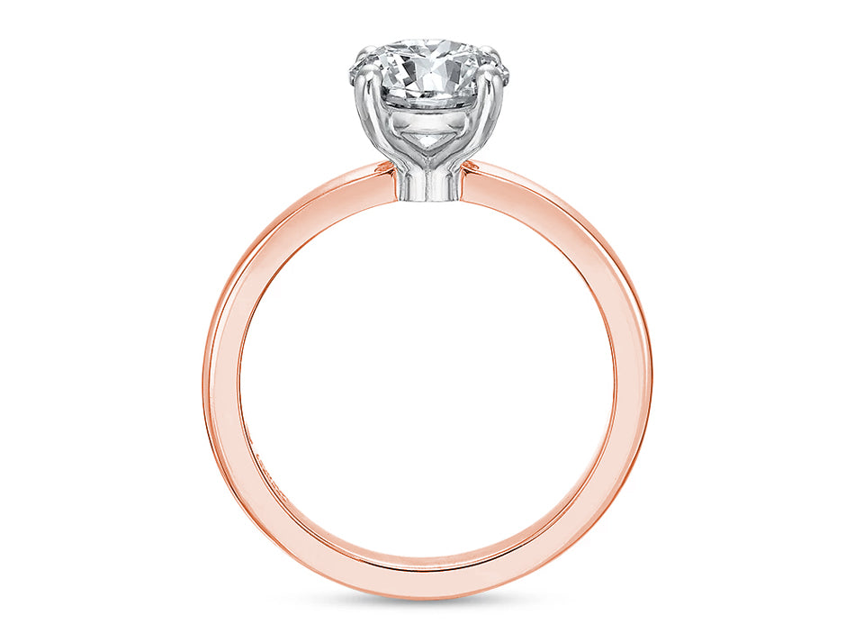 Rose Gold Solitaire Engagement Ring at the Best Jewelry Store in Washington DC