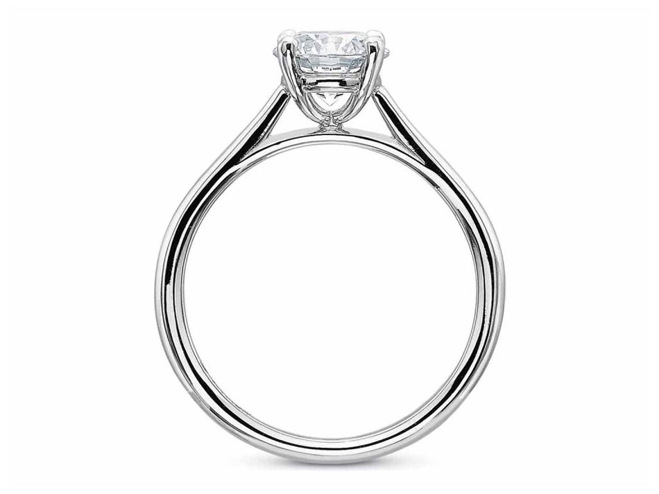 Platinum Solitaire Engagement Ring at the Best Jewelry Store in Washington DC