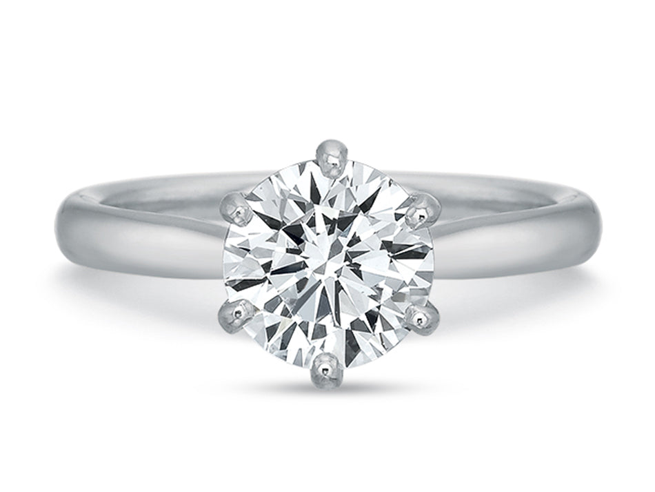 Round Brilliant Diamond Solitaire Engagement Ring