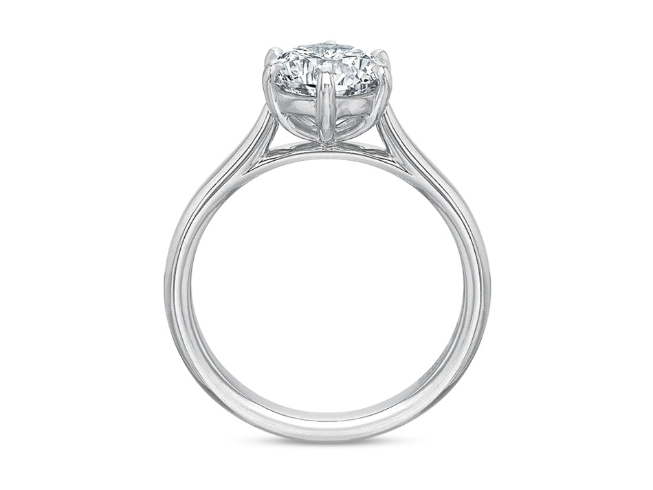 Platinum Solitaire Engagement Ring at the Best Jewelry Store in Washington DC