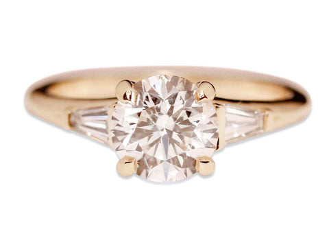 1930's Vintage Diamond Three-Stone Engagement Ring