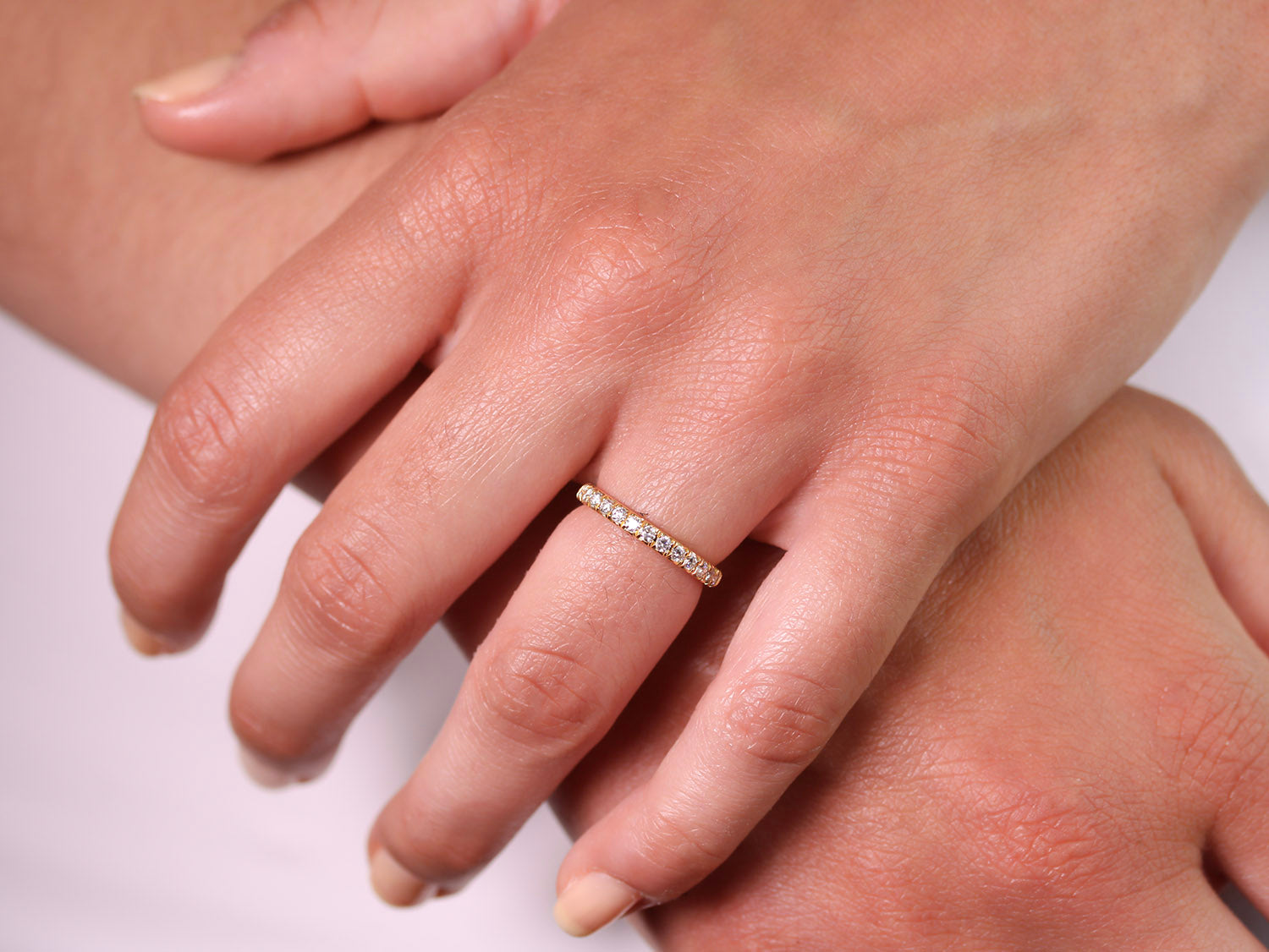 Brilliant Diamond Wedding Band in Yellow Gold