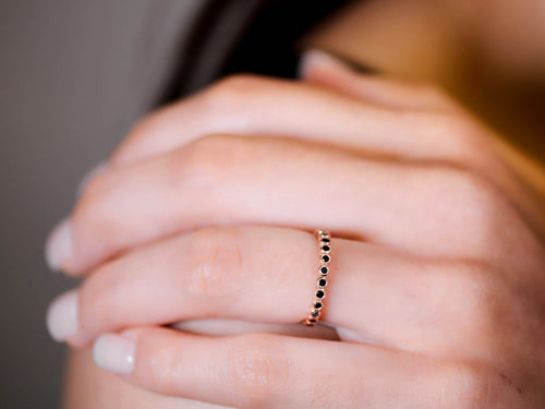 Black Diamond Eternity Wedding Band