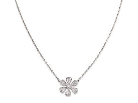 Ruby and Black Diamond Pendant Necklace