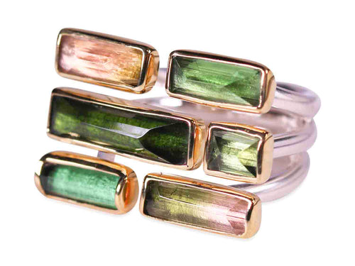 Multi-Color Tourmaline Ring