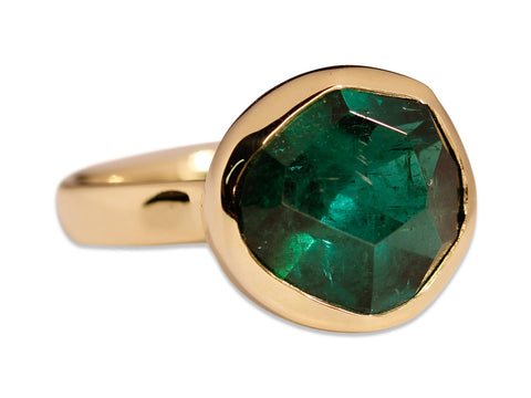 Vintage-Inspired Champagne Diamond Cluster Ring