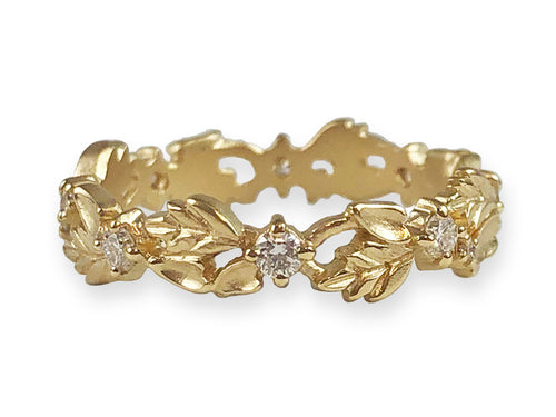 Megan Thorne 18K Yellow Gold and Diamond Wedding Band in Washington DC