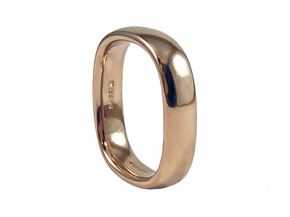 18K Rosewood Gold Men's Wedding Band