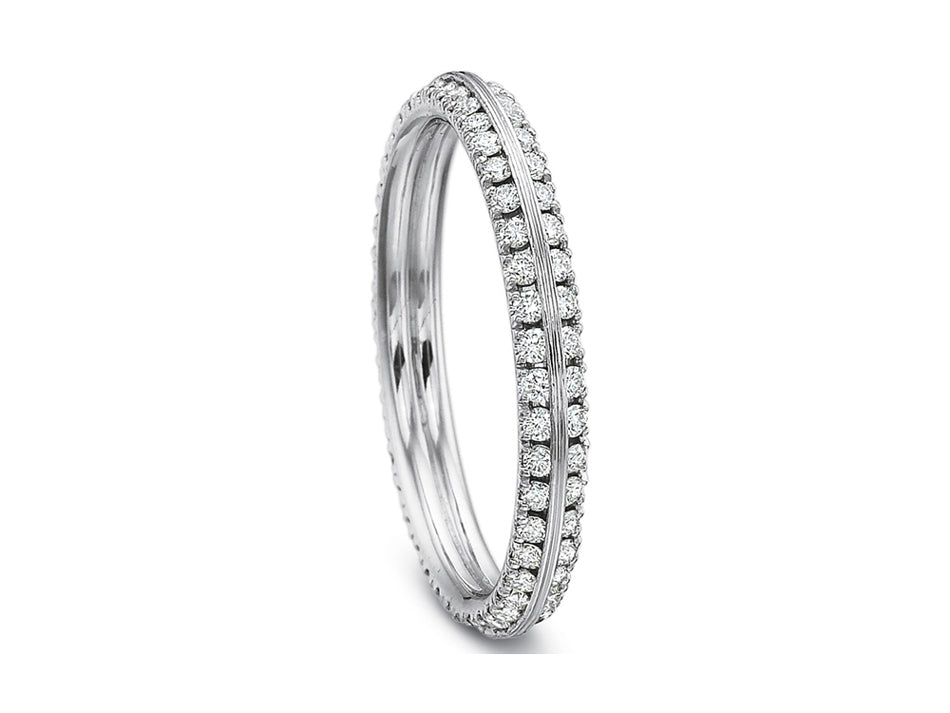 Brilliant Diamond Eternity Wedding Band in White Gold