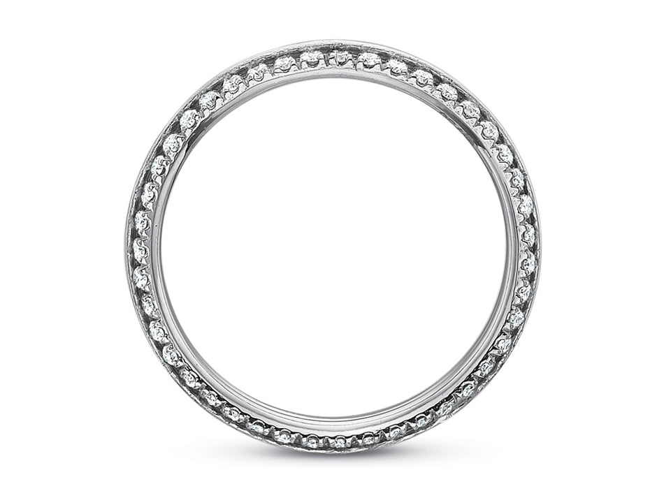 Simple White Gold Diamond Wedding Band in Washington DC