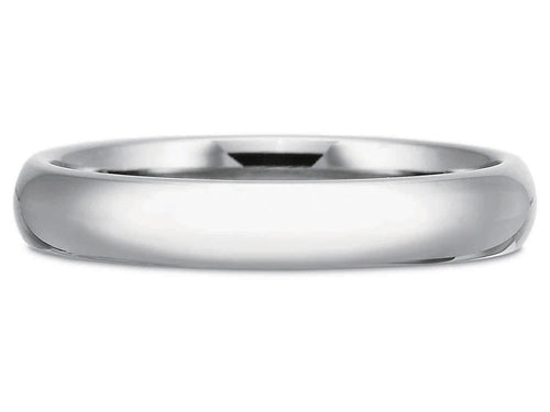 18K White Gold Men's Wedding Band