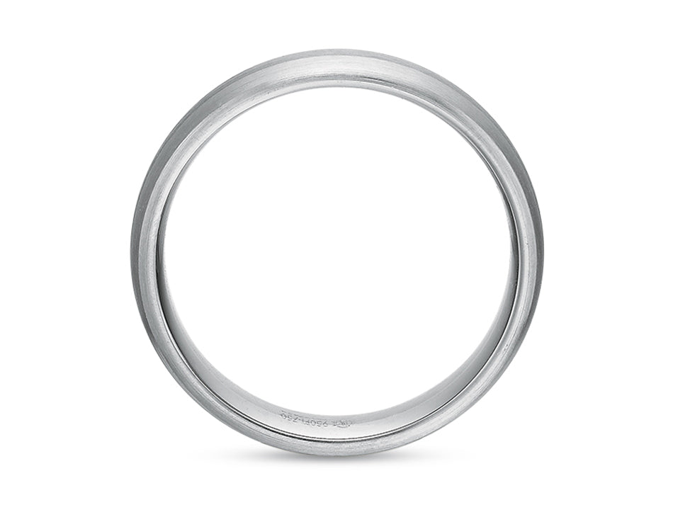 Platinum and White Gold Men's Wedding Band