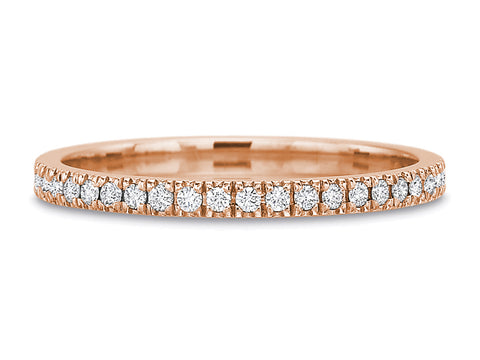 Open Center Diamond Wedding Band