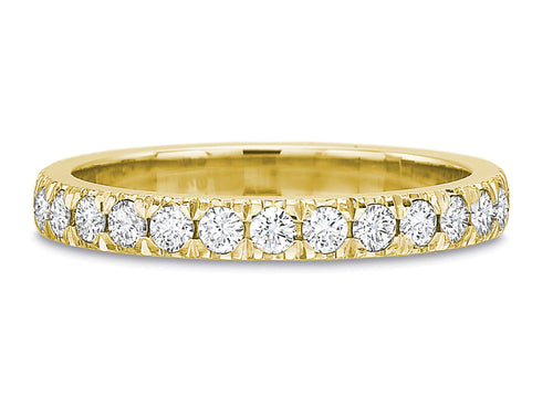 Brilliant Diamond Wedding Band in Yellow Gold