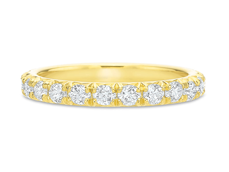 Brilliant Diamond Wedding Band in Yellow Gold