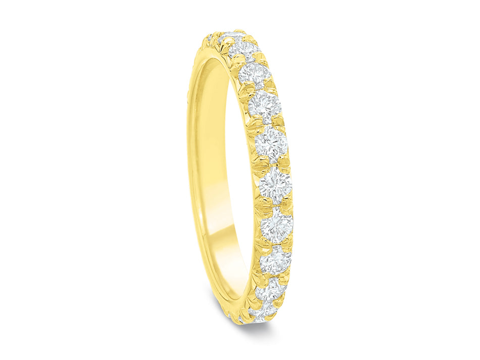 Yellow Gold and Diamond Wedding Band in Washington DC