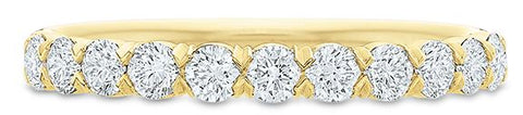 Vintage-Inspired French Cut Diamond "Julia" Wedding Band