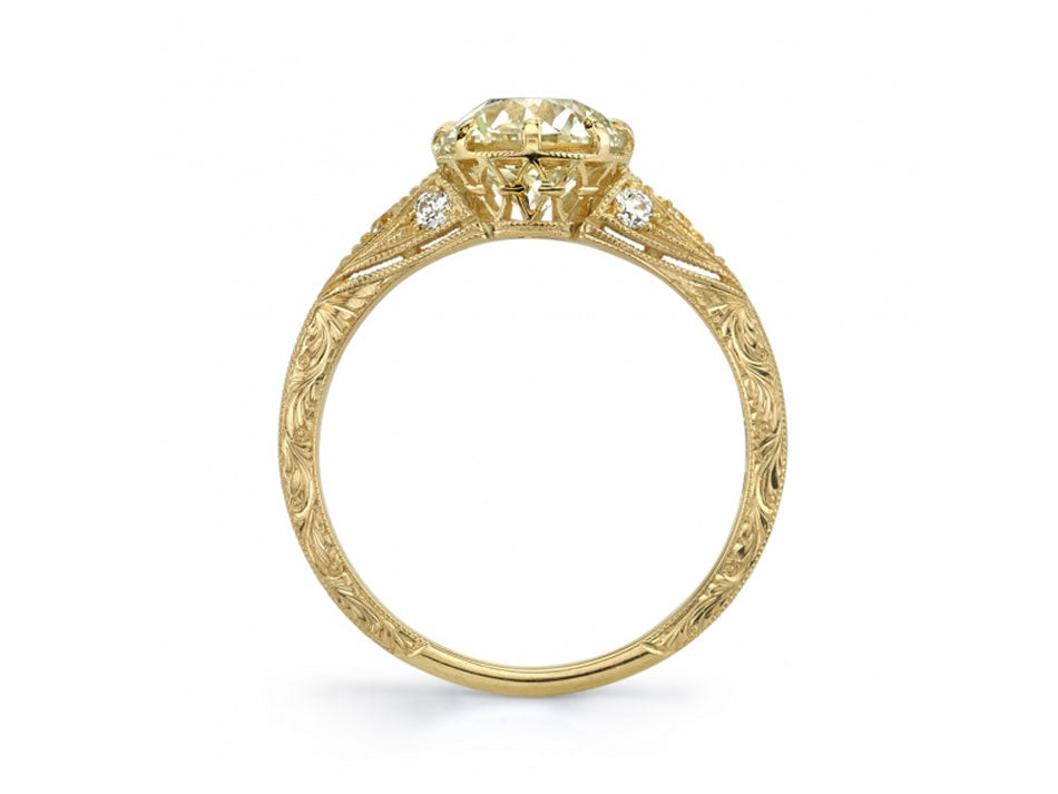 Vintage-Inspired Diamond "Nicole" Engagement Ring