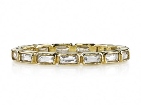 Rose Cut Diamond Wedding Band