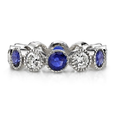 Vintage-Inspired Sapphire and Diamond