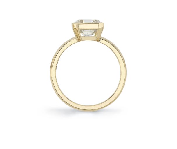 Asscher Diamond "Wyler" Engagement Ring