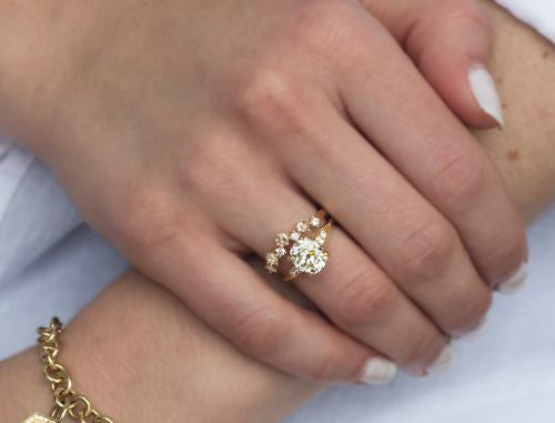 Vintage-Inspired Rose Cut Diamond Wedding Band