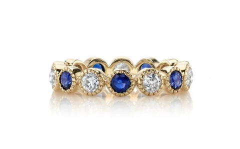 Rose Cut Diamond Wedding Band