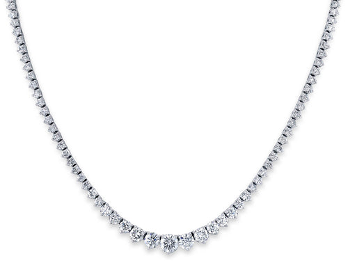 Round Diamond Riviera Necklace