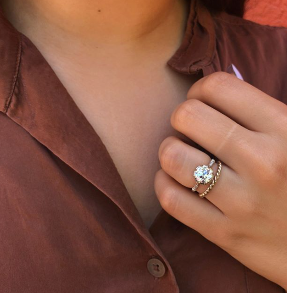 Braided "Lara" Wedding Band in 18K White Gold