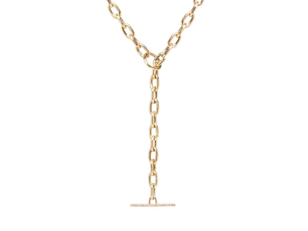 ファッション雑貨・小物その他 The Two-Tone Pave Link Necklace DIAMOND PAVE MINI LINK NECKLACE – SHAY JEWELRY
