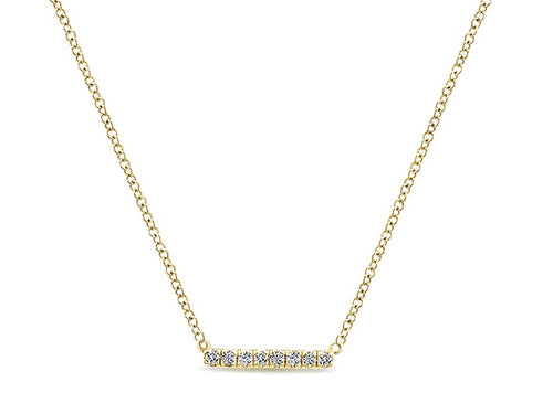 14K Yellow Gold and Diamond Necklace at the Best Jewelry Store in Washington DC