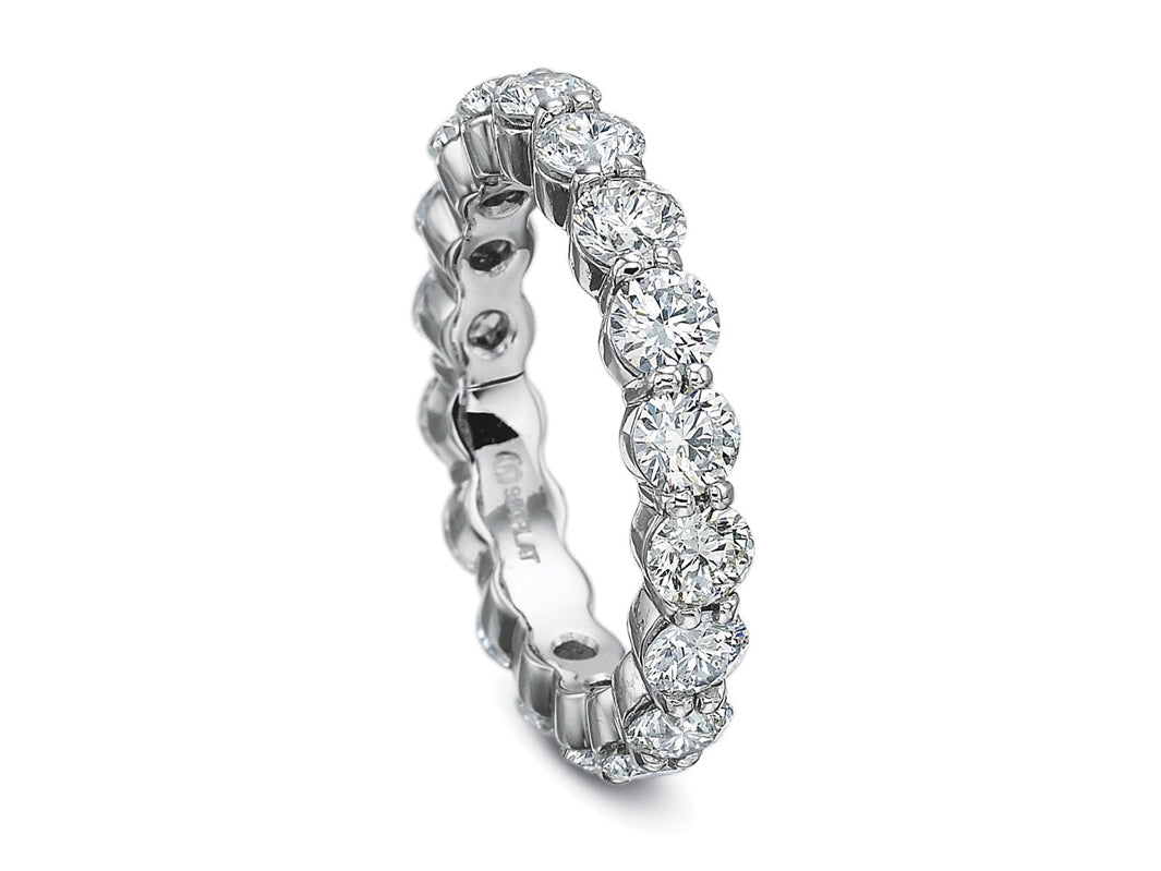 Round Diamond Eternity Wedding Band in Platinum