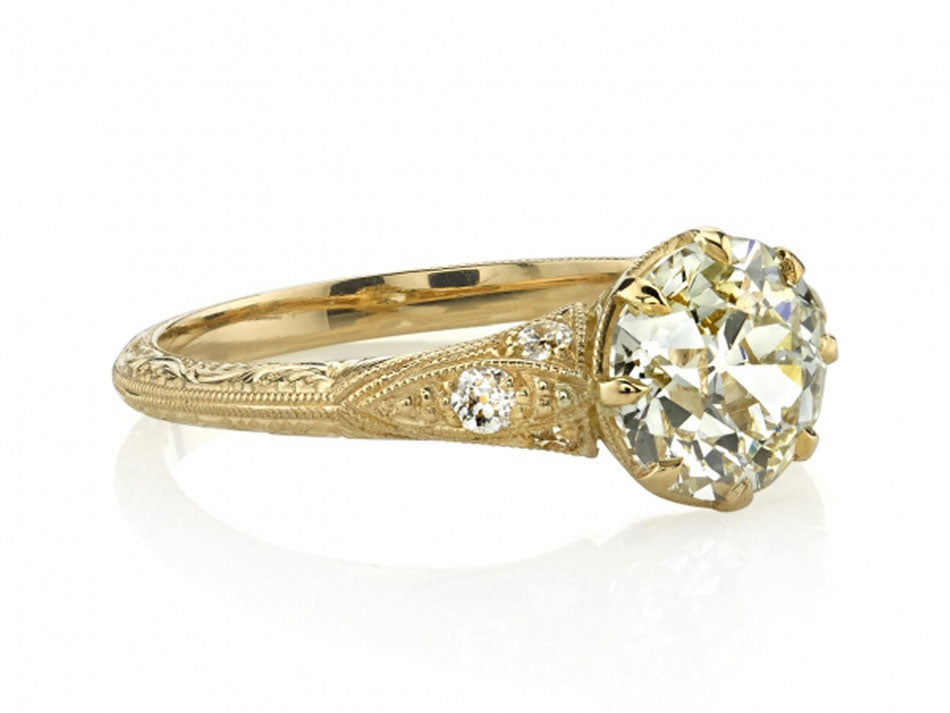 Vintage-Inspired Diamond "Nicole" Engagement Ring