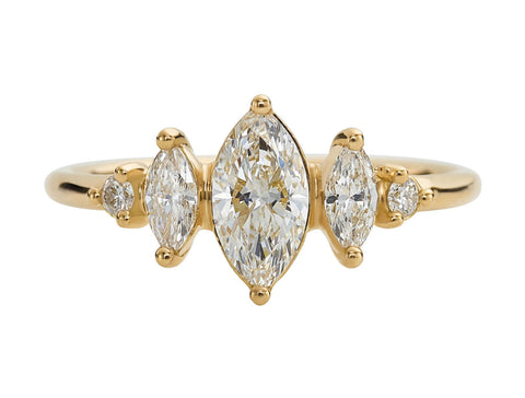 Tension-Set Round Brilliant Diamond Solitaire Engagement Ring