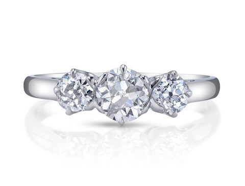 Vintage-Inspired Diamond "Wood Nymph Faye" Engagement Ring