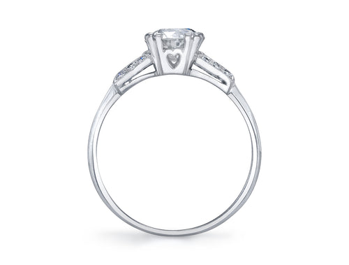 Antique Art Deco Diamond Ring (circa 1920's) in Platinum