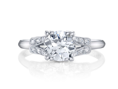 Round Brilliant Diamond Halo Engagement Ring