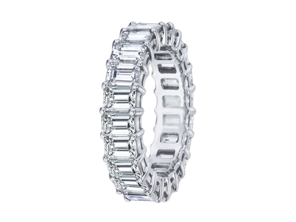 Platinum Trellis Lab-Created Diamond Eternity Ring (3 CTW F-G /  VS2-SI1)-16024p12l40