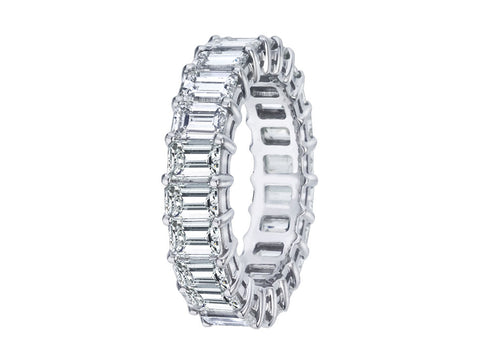 Vintage-Inspired Marquise and Round Diamond "Amara" Band in White Gold