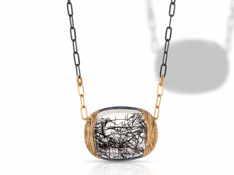 Oval Link Chain Bracelet with Pavé Diamond Toggle Closure