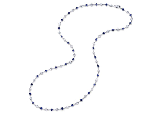 Multi-Toned Blue Sapphire Bracelet
