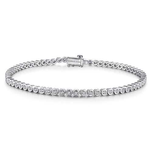 Bezel Diamond Eternity Tennis Bracelet