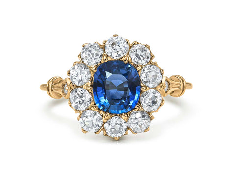 Bezel Diamond "Bubble" Ring in 18K Yellow Gold