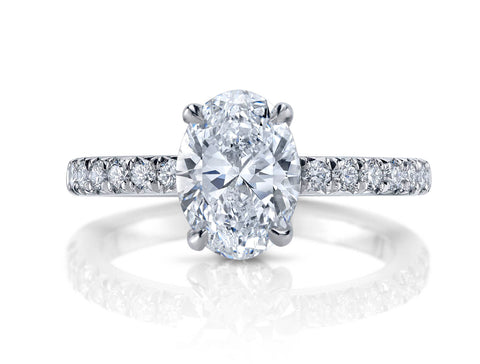 Three-Stone Round Brilliant Diamond Engagement Ring