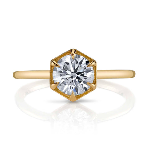 Emerald Cut Diamond Three-Stone Engagement Ring