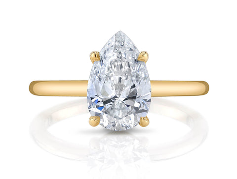 Vintage-Inspired Emerald Cut Diamond "Caroline" Engagement Ring