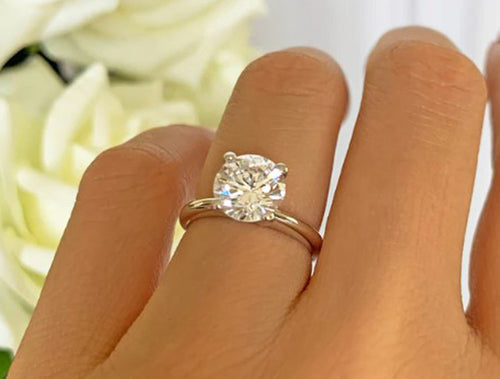 Brilliant Round Diamond Solitaire Engagement Ring