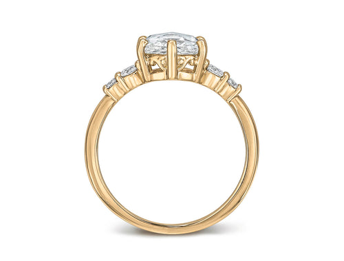 Vintage-Inspired Rose Cut Diamond Engagement Ring