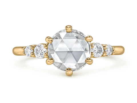 Lab-Created Marquise Diamond Solitaire Engagement Ring