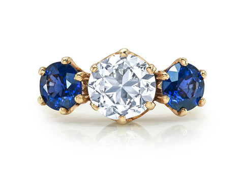 Art Deco Five-Stone Diamond Engagement Ring (circa 1920's)